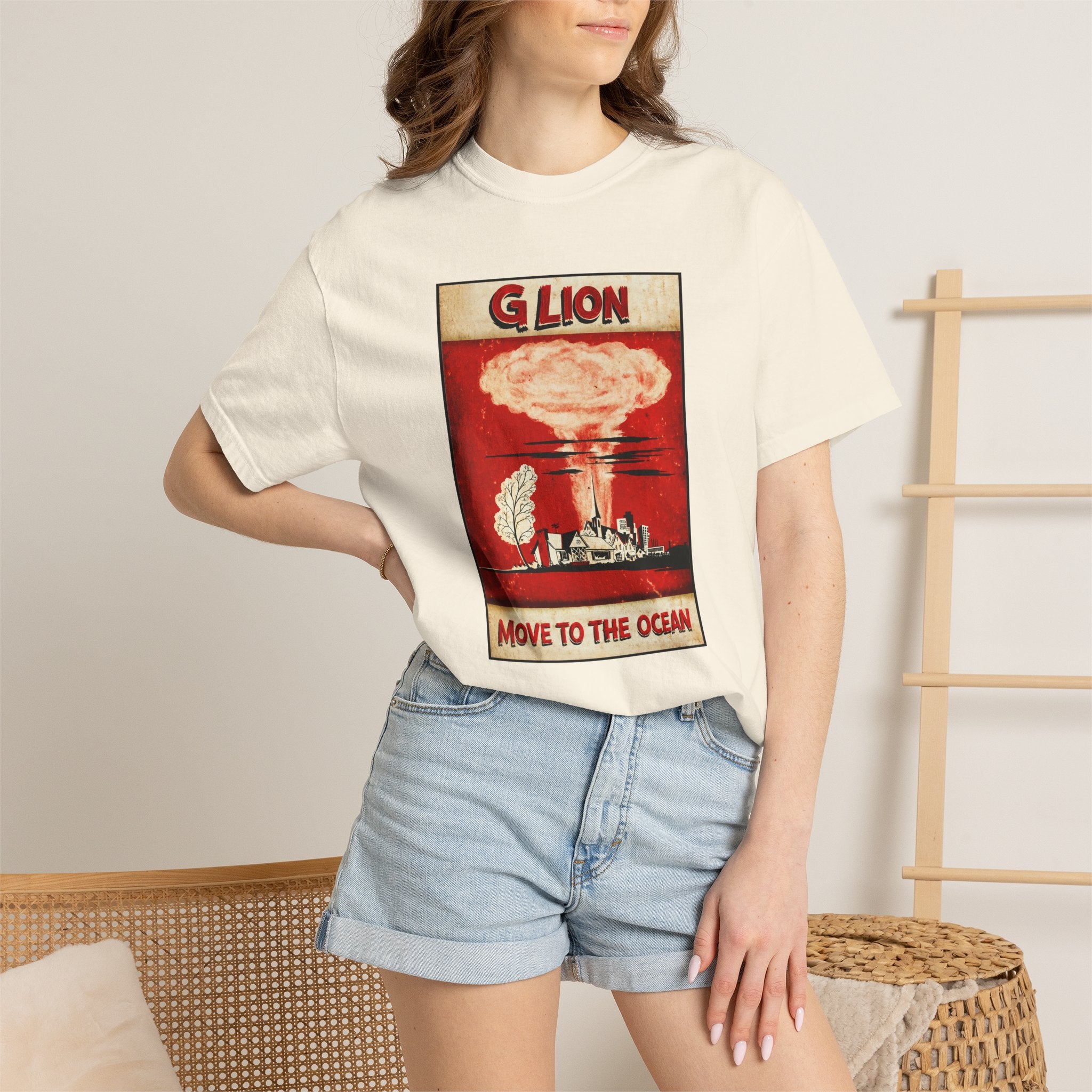 Move to the Ocean T-Shirt — G. Lion Vintage Nuclear Poster Tee
