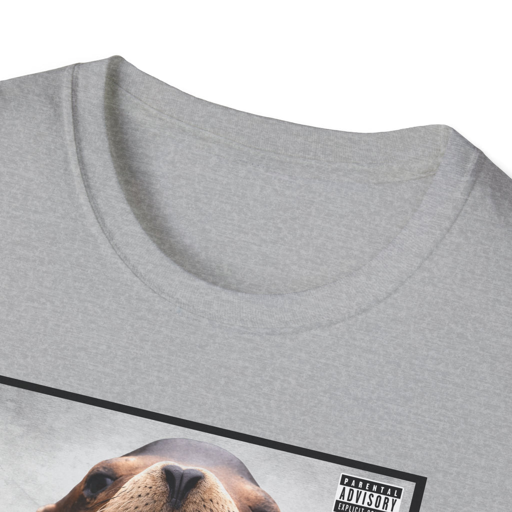 G Lion Graphic T‑Shirt — Bold Lion Face Album Cover Shirt