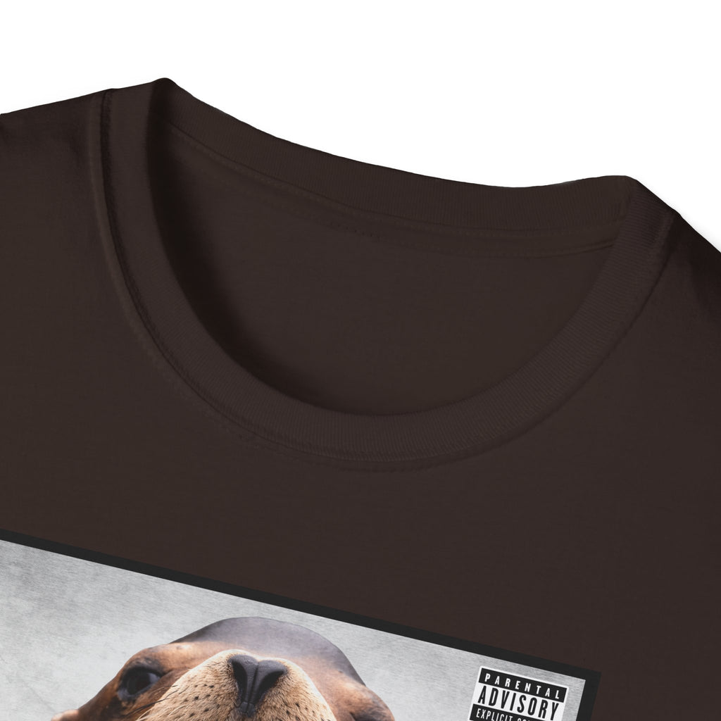 G Lion Graphic T‑Shirt — Bold Lion Face Album Cover Shirt