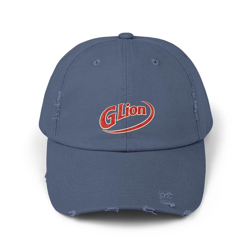 Distressed Dr Pepper Cap — Retro G Lion Logo Baseball Hat