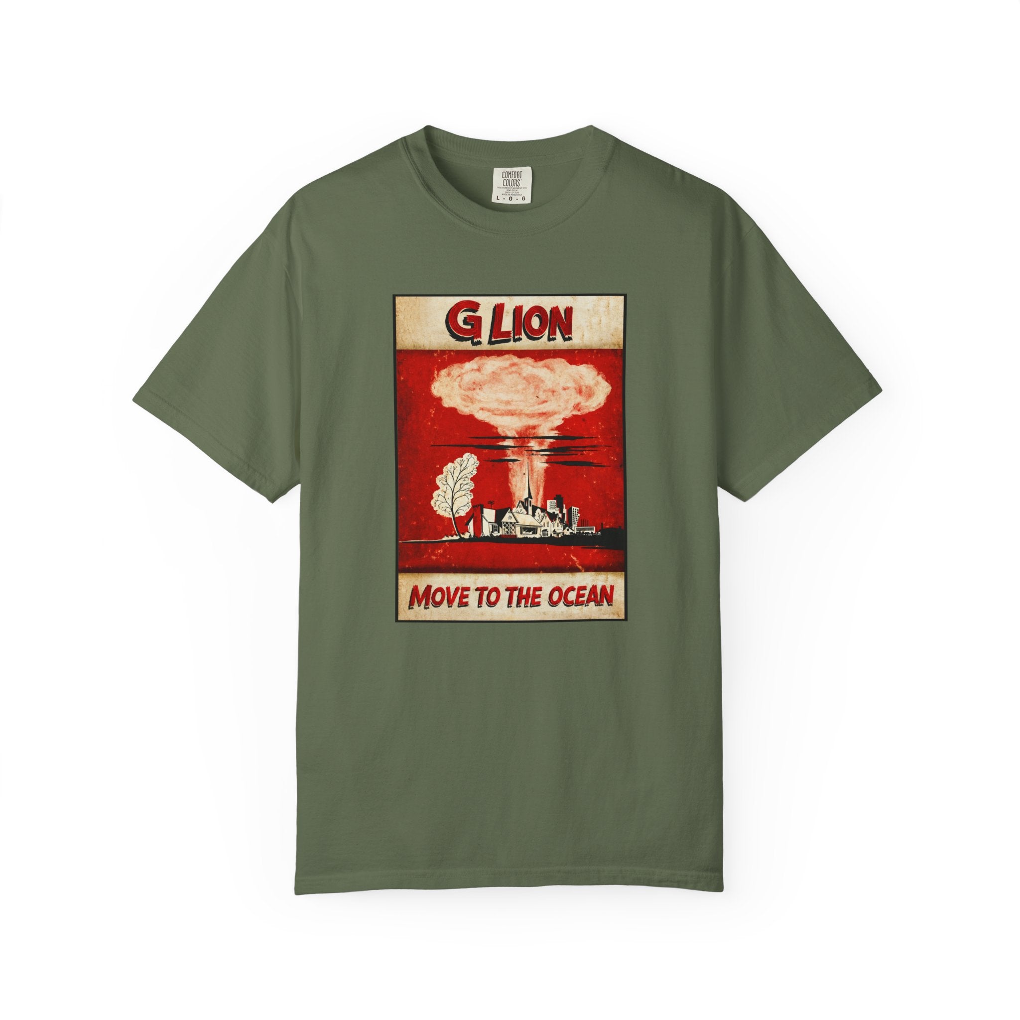 Move to the Ocean T-Shirt — G. Lion Vintage Nuclear Poster Tee