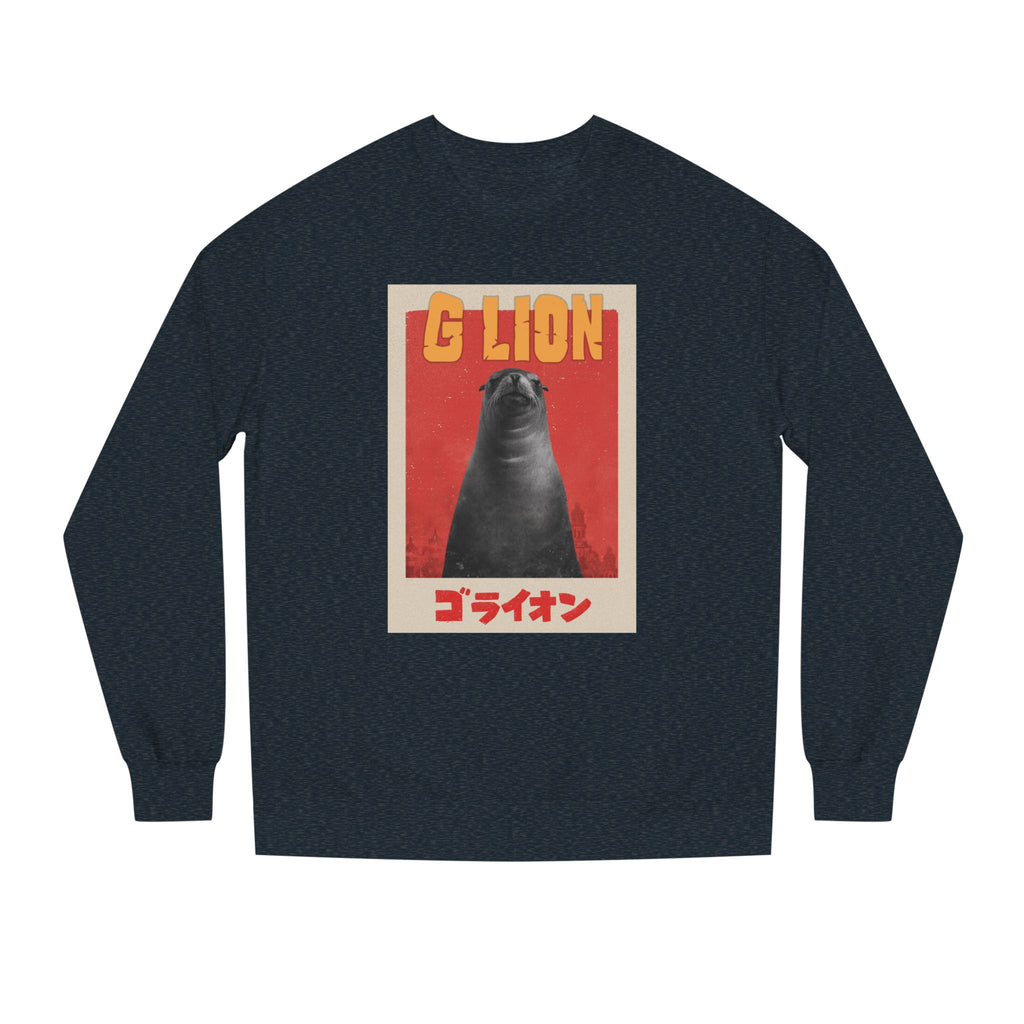 G Lion Vintage Crewneck Sweatshirt — Retro Godzilla Graphic