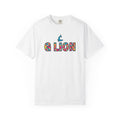 Multicolored Camo G Lion Logo T‑Shirt - White