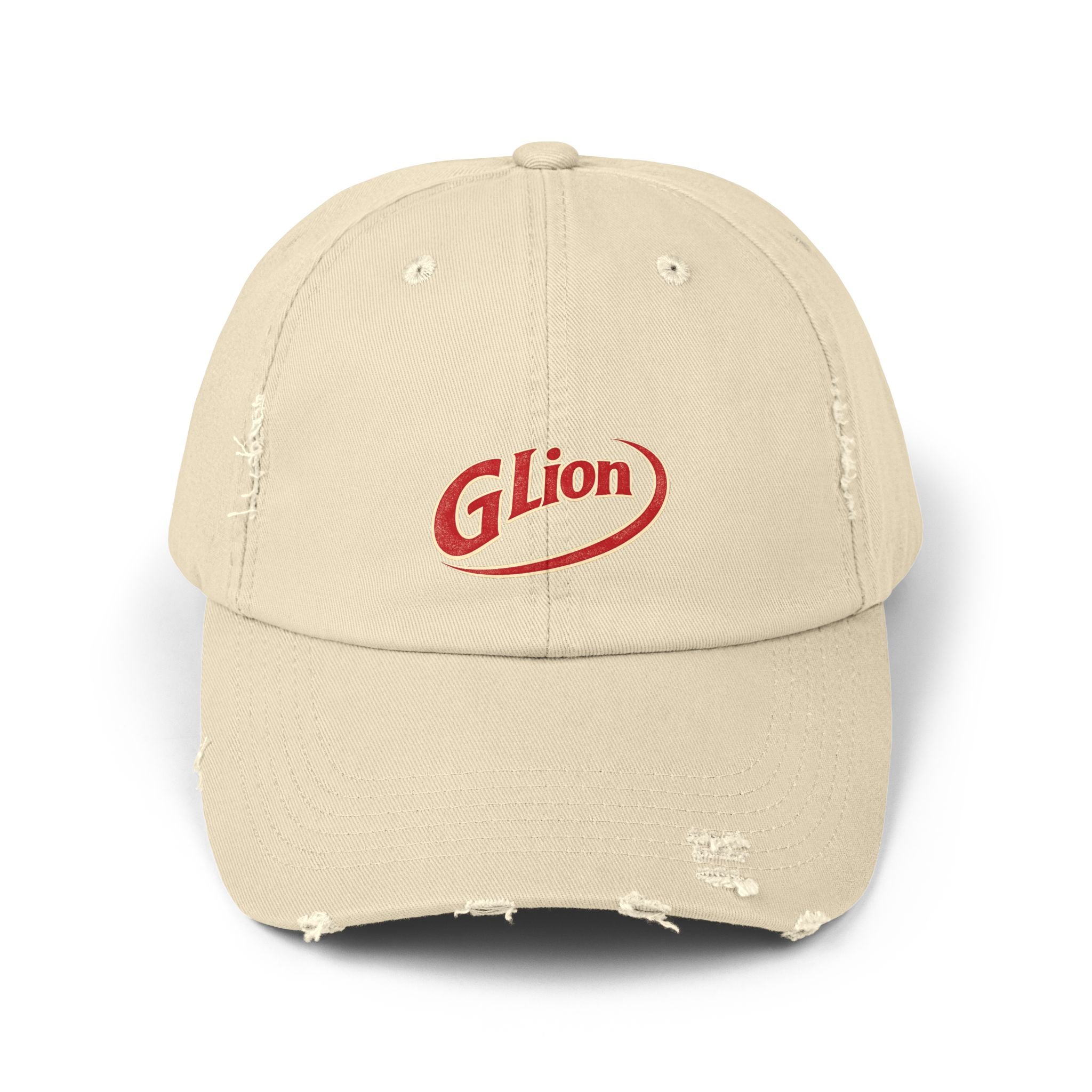 Distressed Dr Pepper Cap — Retro G Lion Logo Baseball Hat