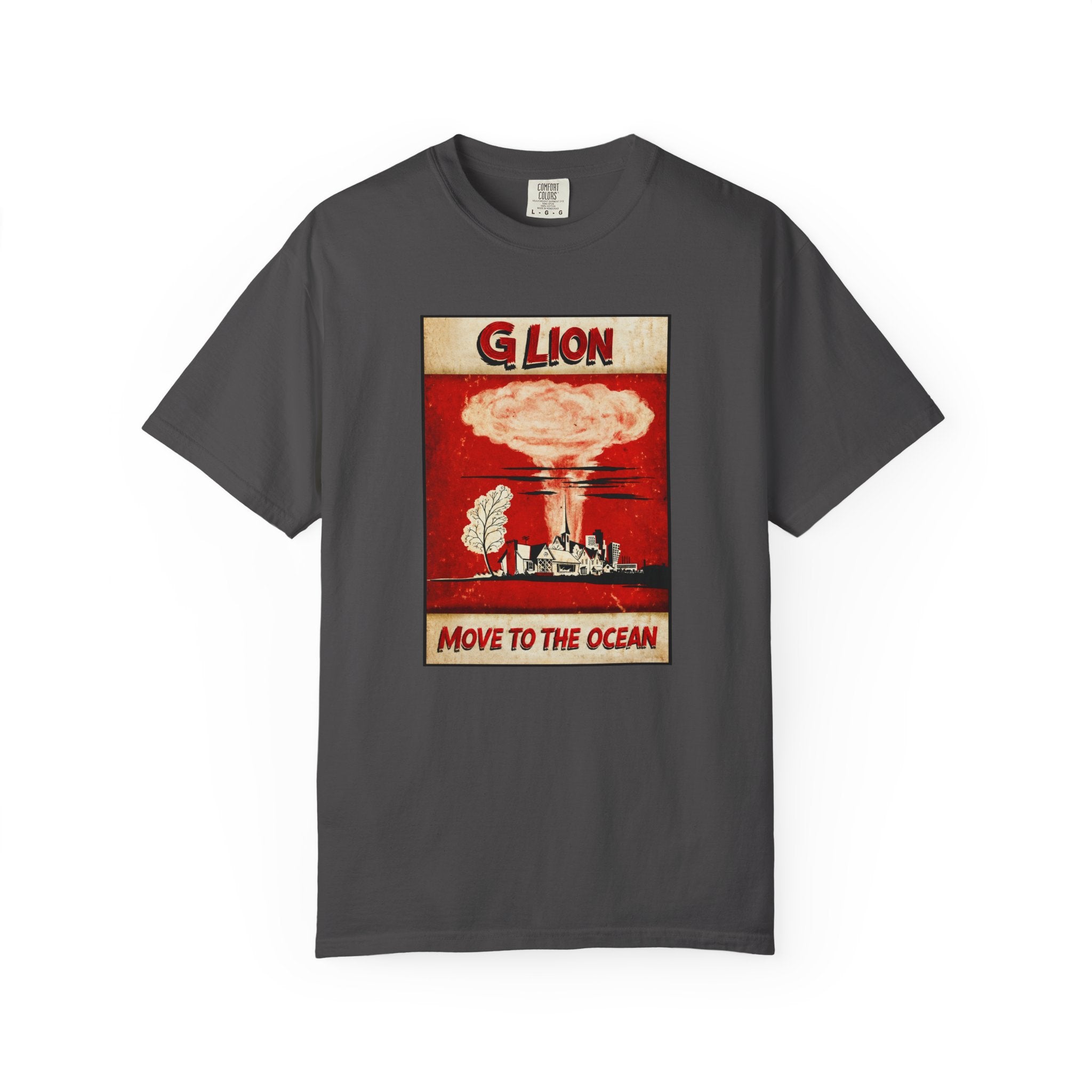 Move to the Ocean T-Shirt — G. Lion Vintage Nuclear Poster Tee