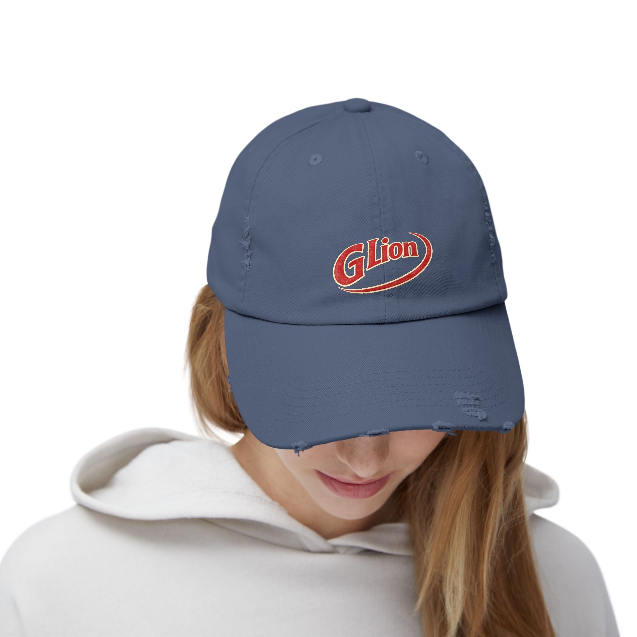 Distressed Dr Pepper Cap — Retro G Lion Logo Baseball Hat