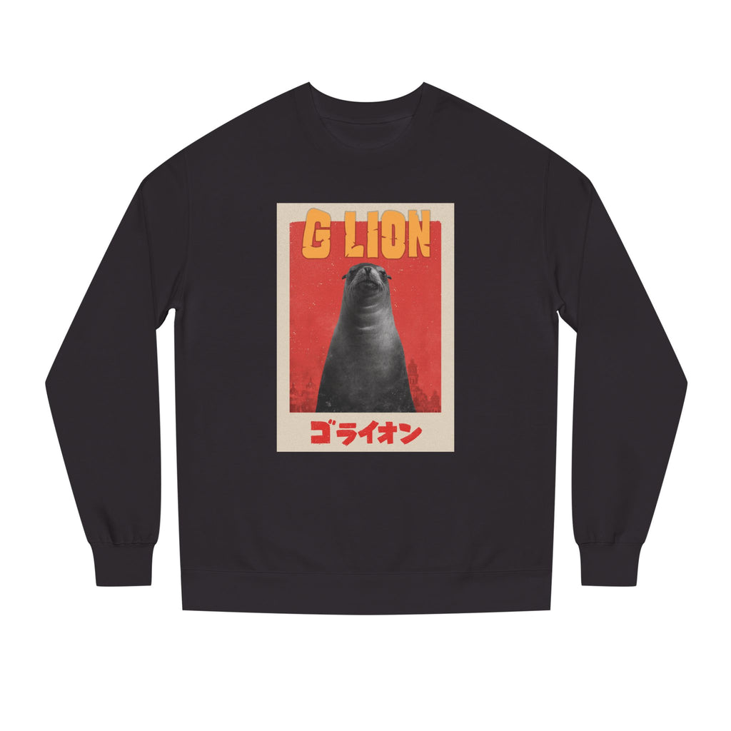 G Lion Vintage Crewneck Sweatshirt — Retro Godzilla Graphic