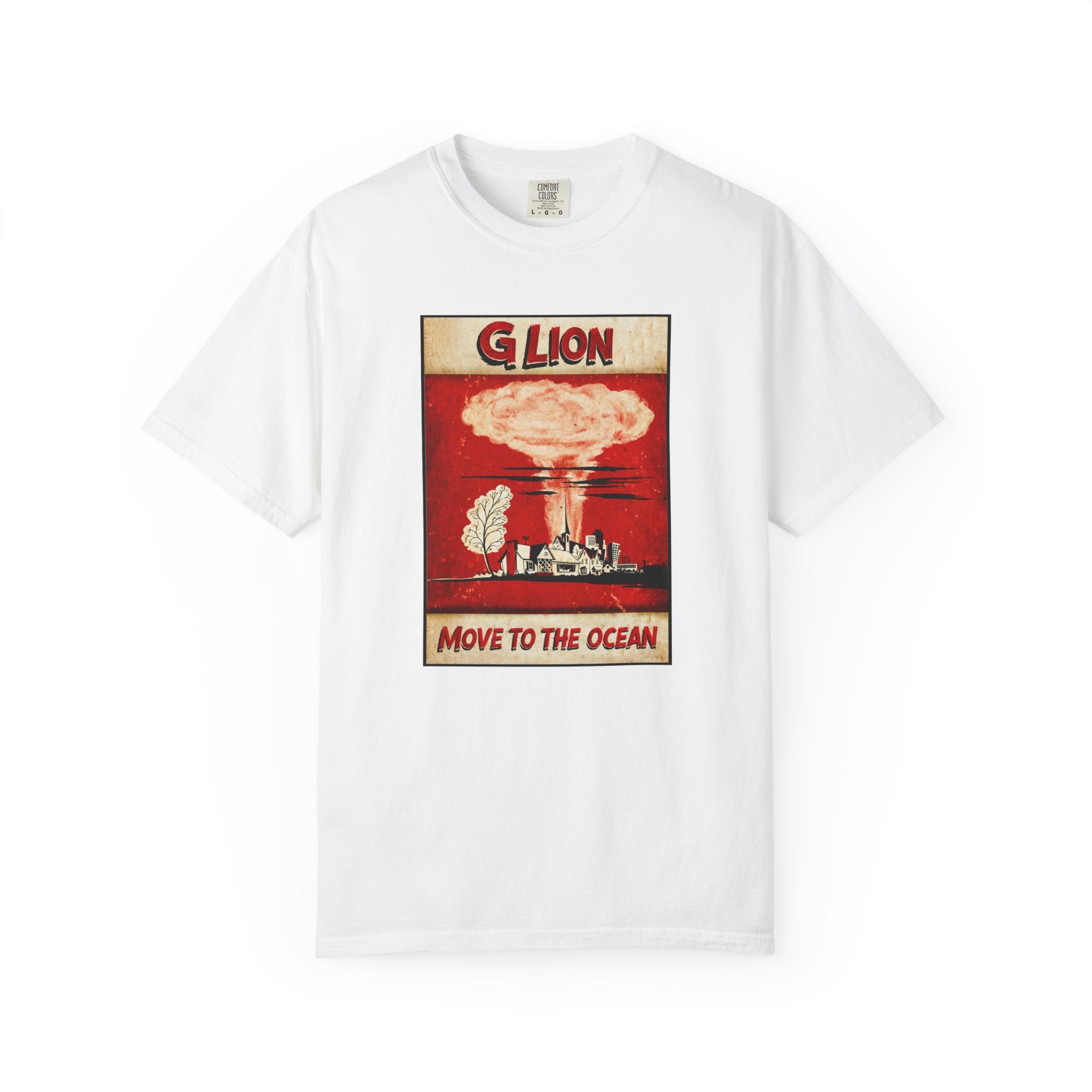 Move to the Ocean T-Shirt — G. Lion Vintage Nuclear Poster Tee