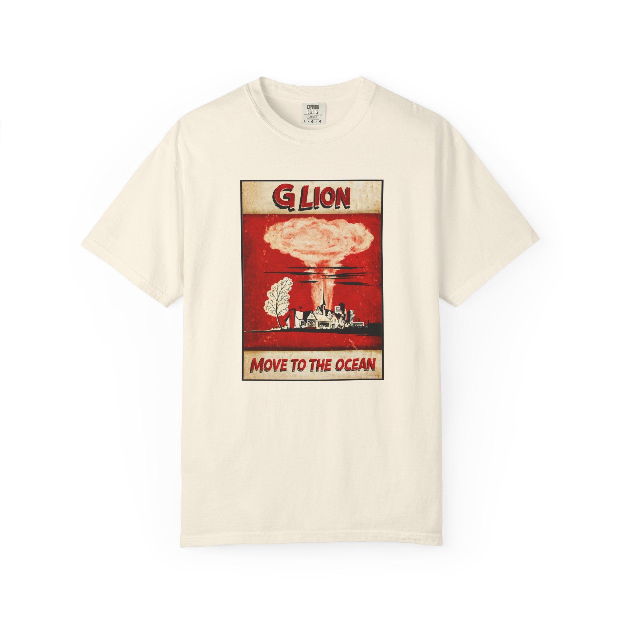 Move to the Ocean T-Shirt — G. Lion Vintage Nuclear Poster Tee