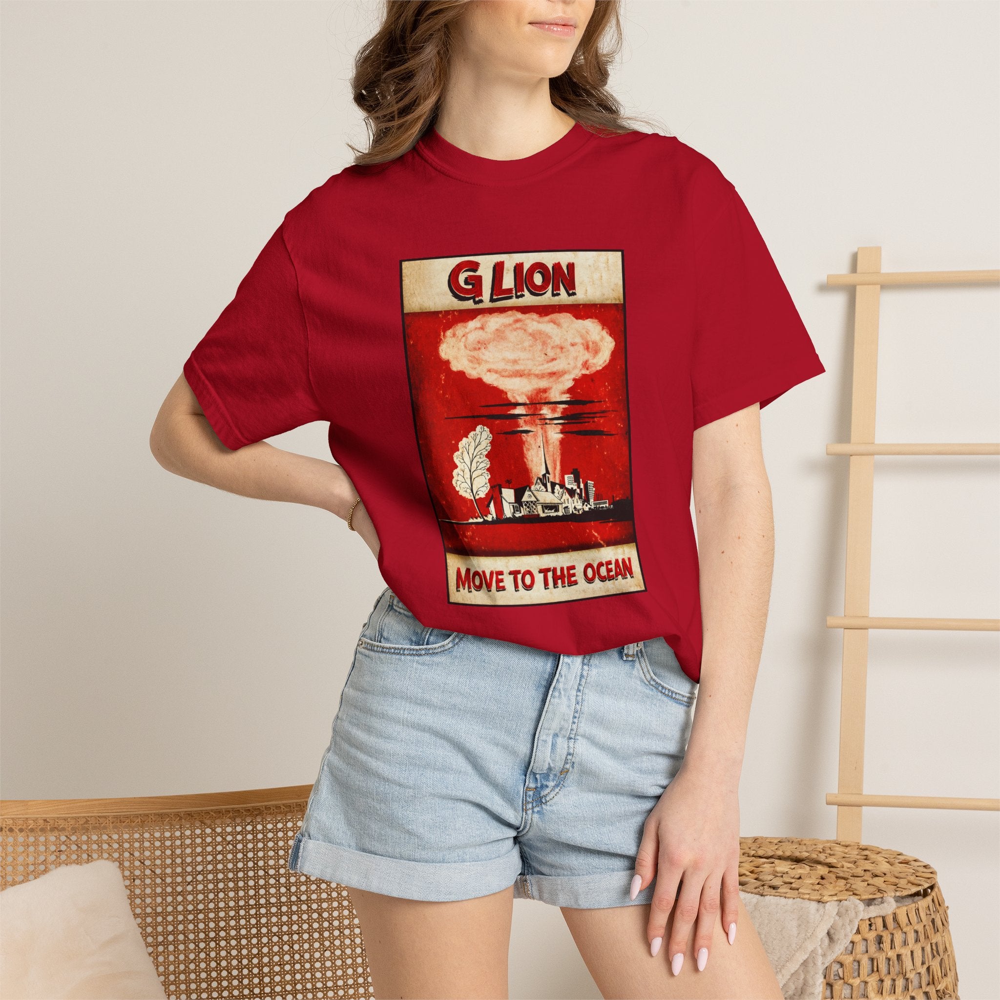 Move to the Ocean T-Shirt — G. Lion Vintage Nuclear Poster Tee