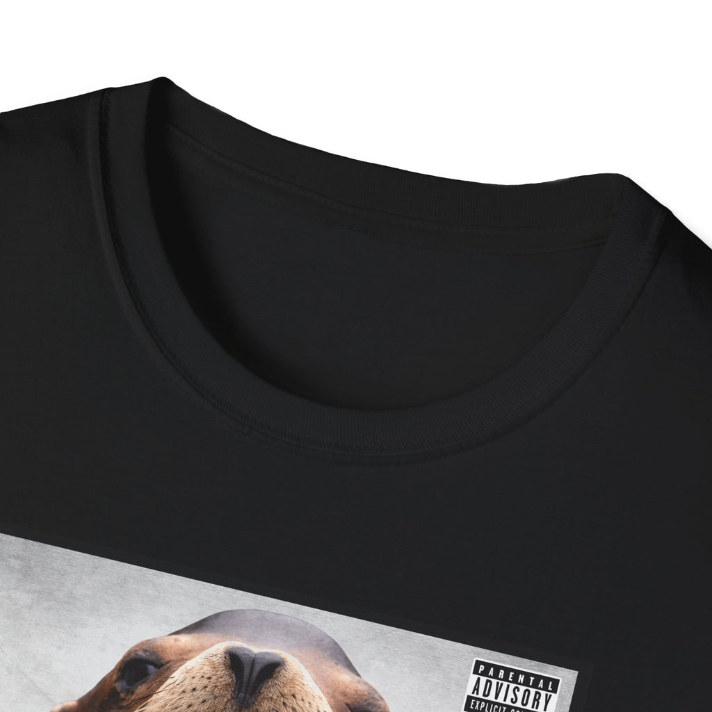 G Lion Graphic T‑Shirt — Bold Lion Face Album Cover Shirt