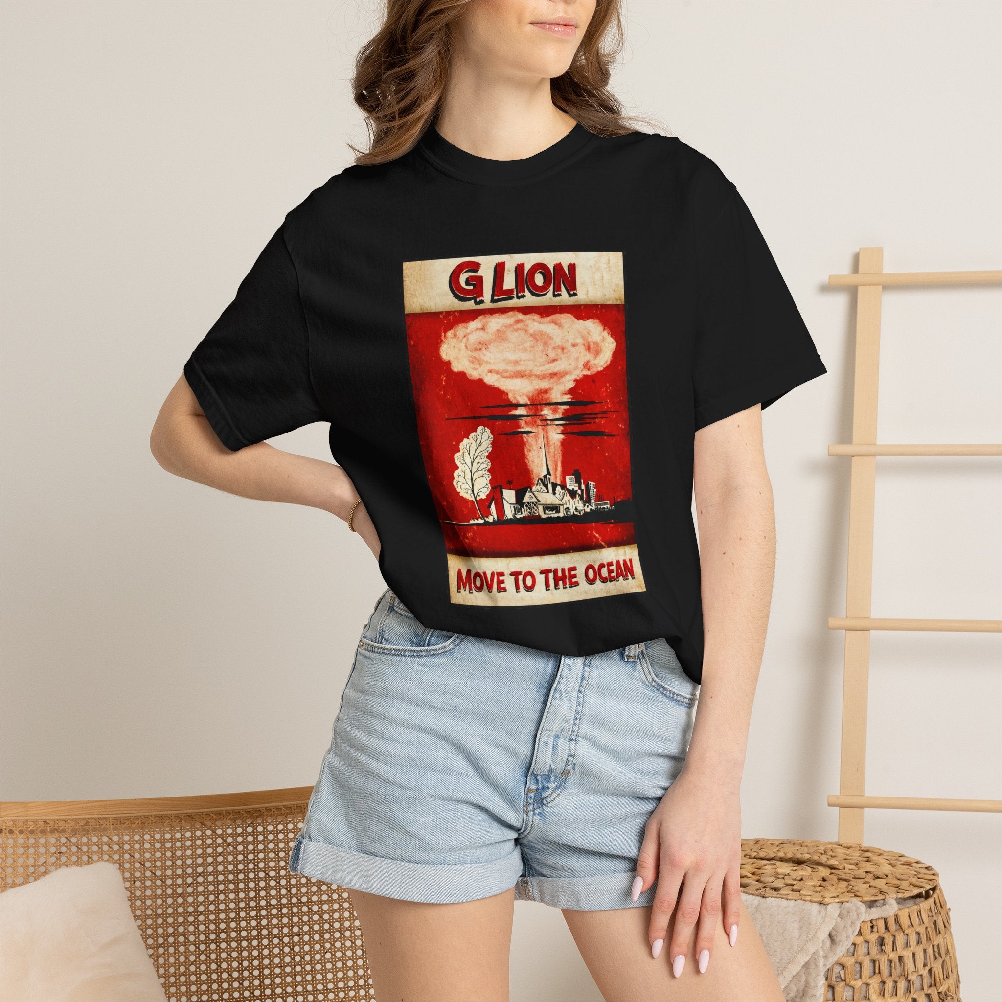 Move to the Ocean T-Shirt — G. Lion Vintage Nuclear Poster Tee