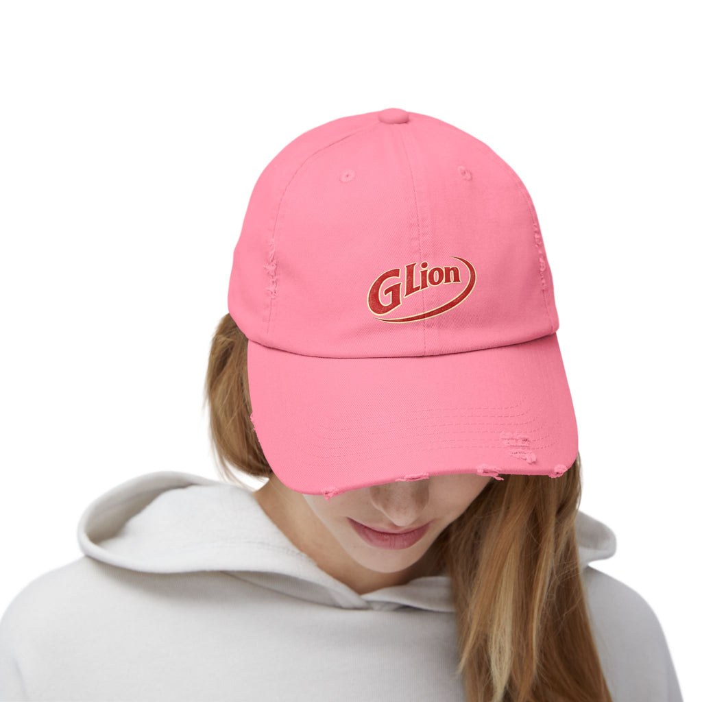 Distressed Dr Pepper Cap — Retro G Lion Logo Baseball Hat