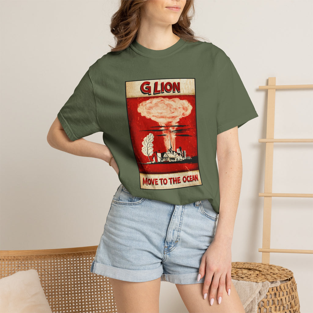 Move to the Ocean T-Shirt — G. Lion Vintage Nuclear Poster Tee