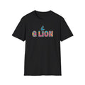 Multicolored Camo G Lion Logo T‑Shirt - Black