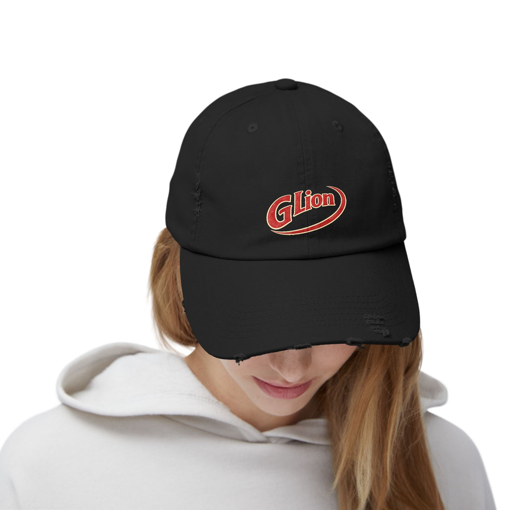 Distressed Dr Pepper Cap — Retro G Lion Logo Baseball Hat