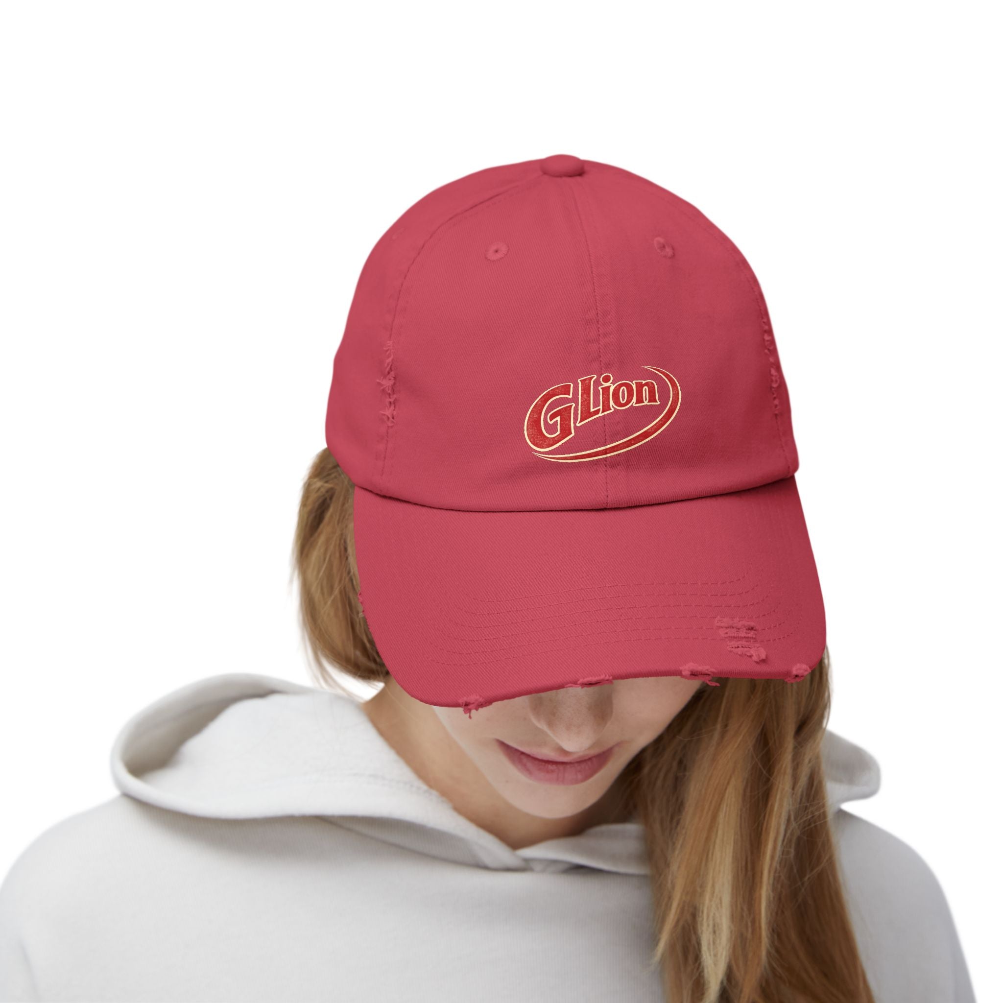 Distressed Dr Pepper Cap — Retro G Lion Logo Baseball Hat
