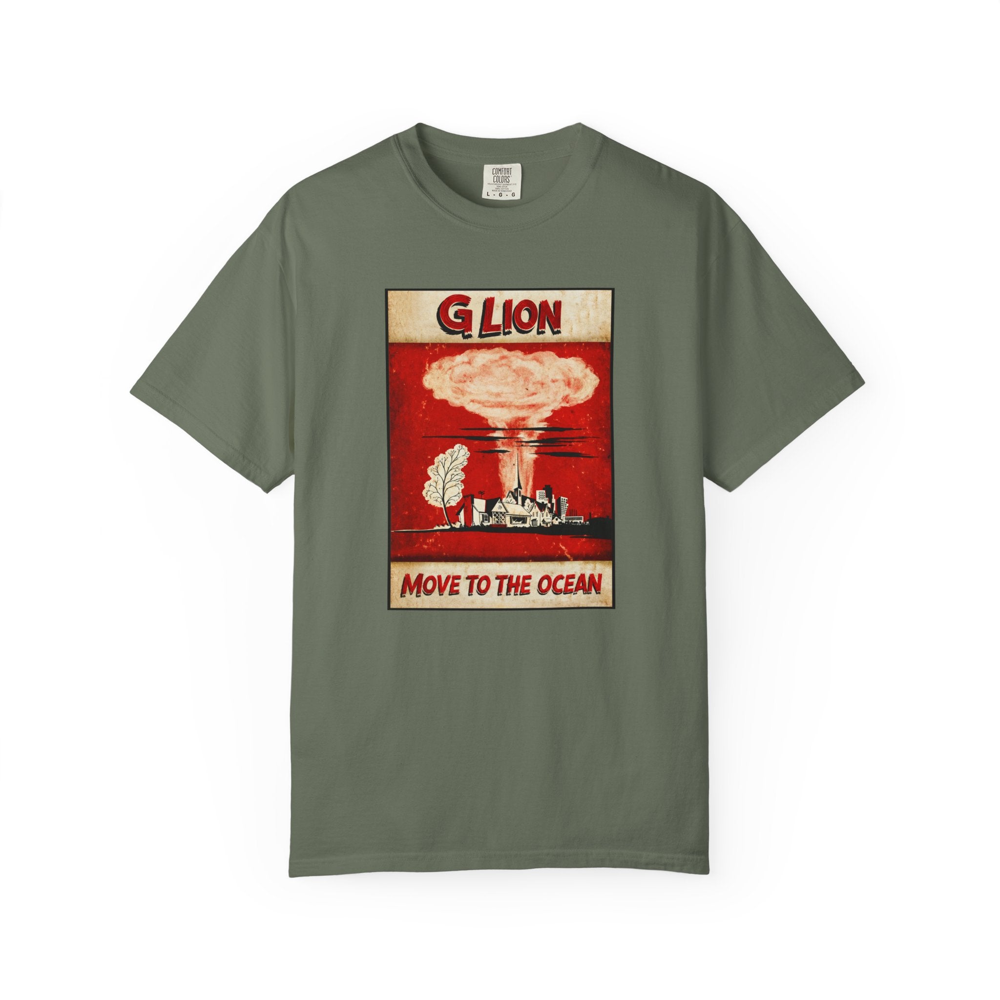 Move to the Ocean T-Shirt — G. Lion Vintage Nuclear Poster Tee
