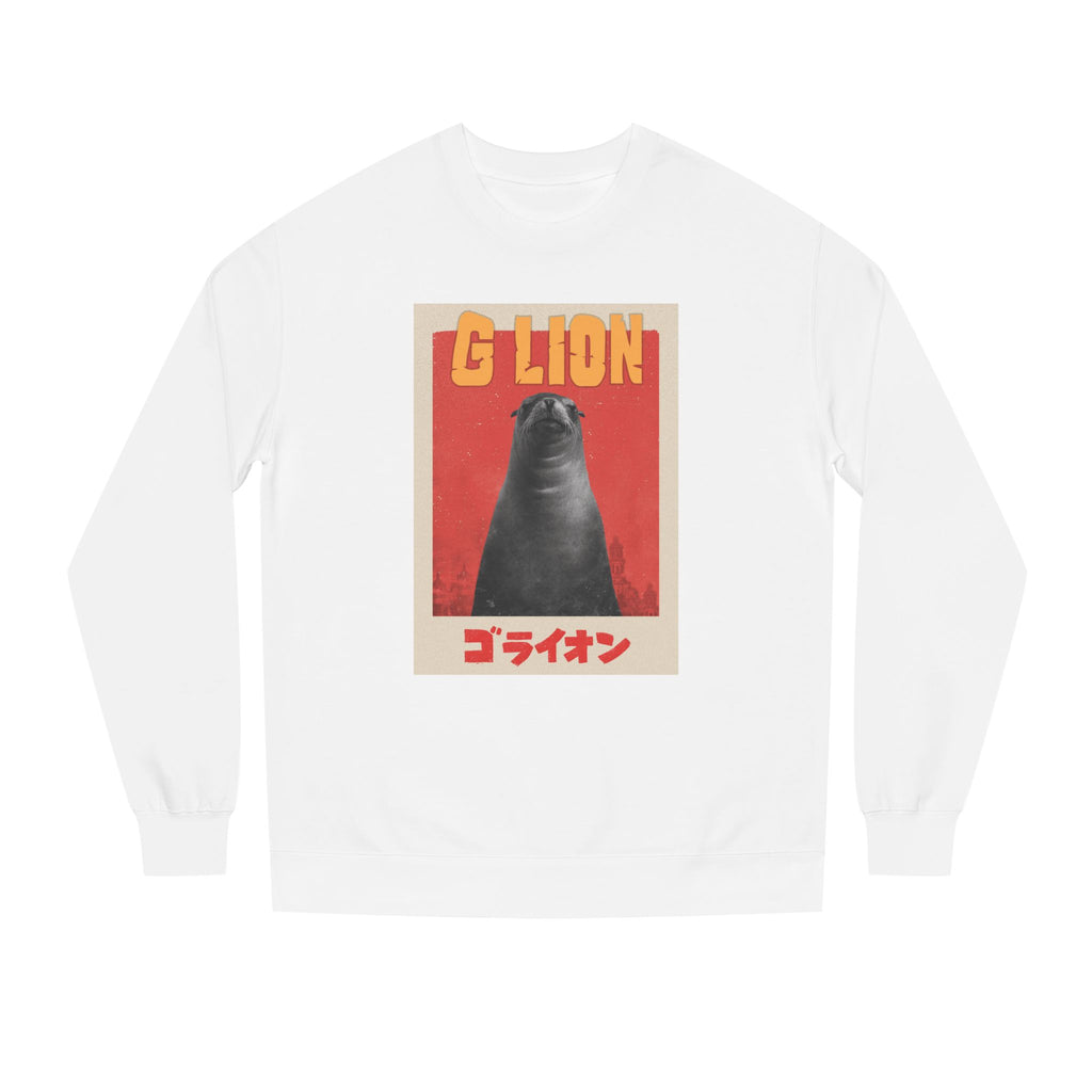 G Lion Vintage Crewneck Sweatshirt — Retro Godzilla Graphic