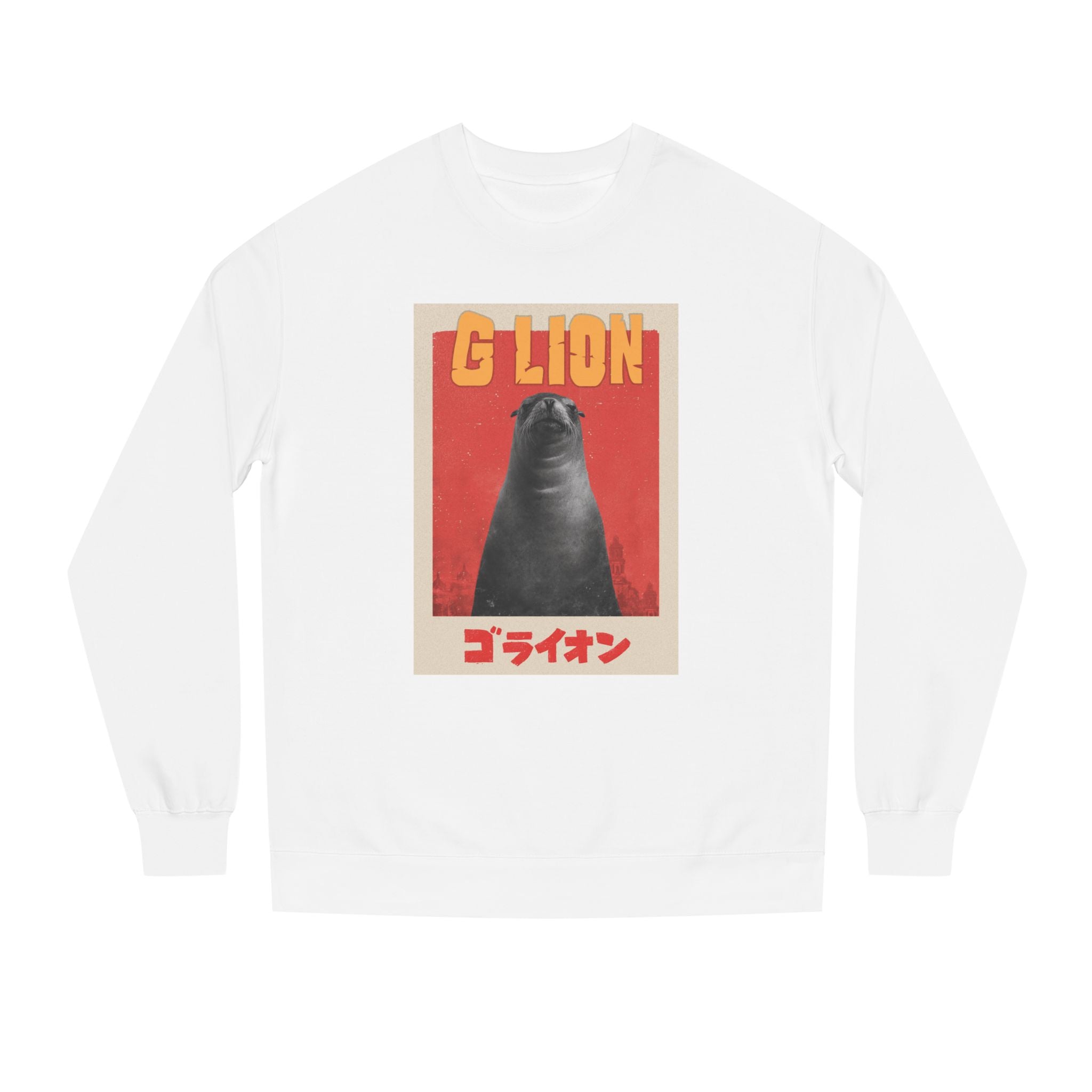 G Lion Vintage Crewneck Sweatshirt — Retro Godzilla Graphic