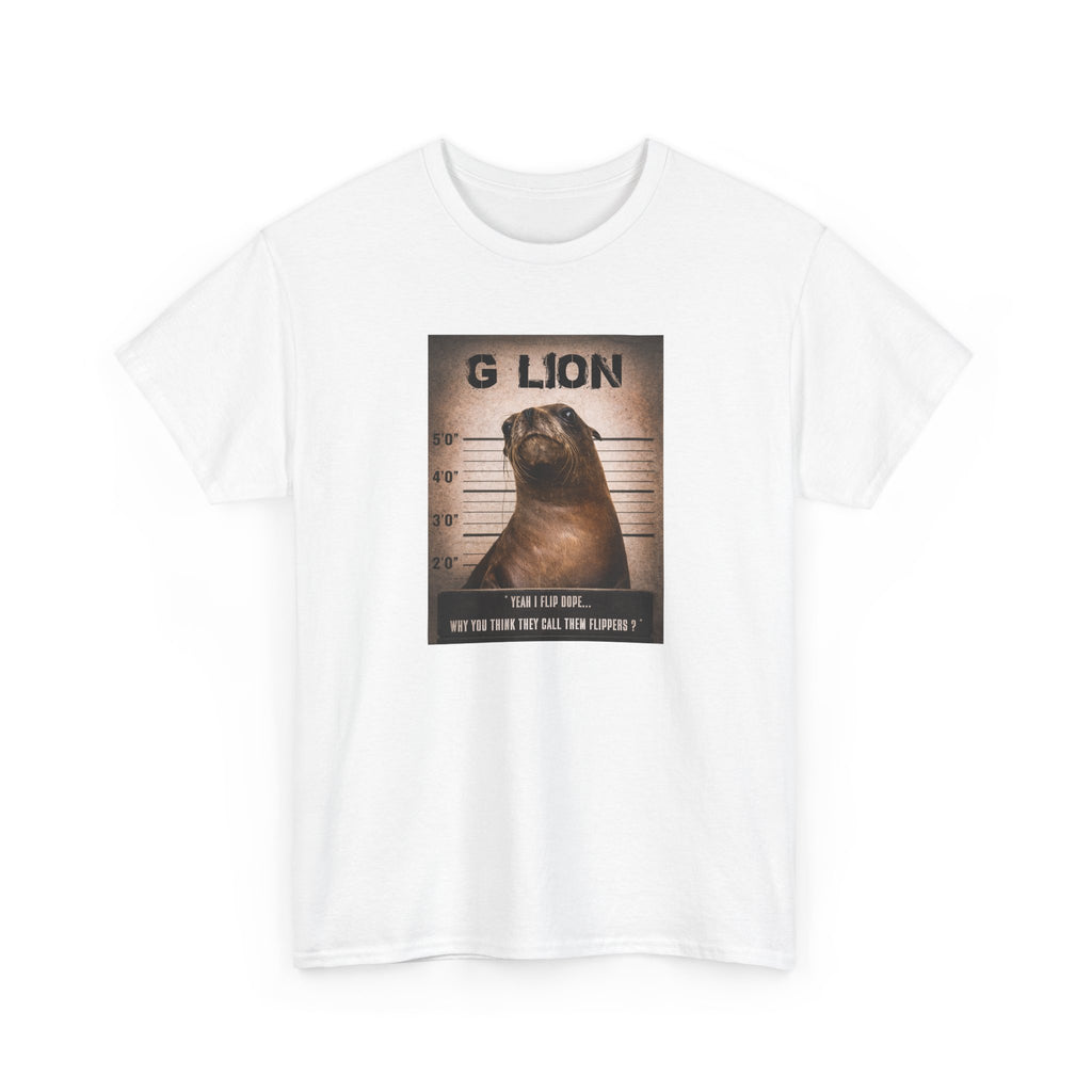 G Lion Wanted Poster T Shirt