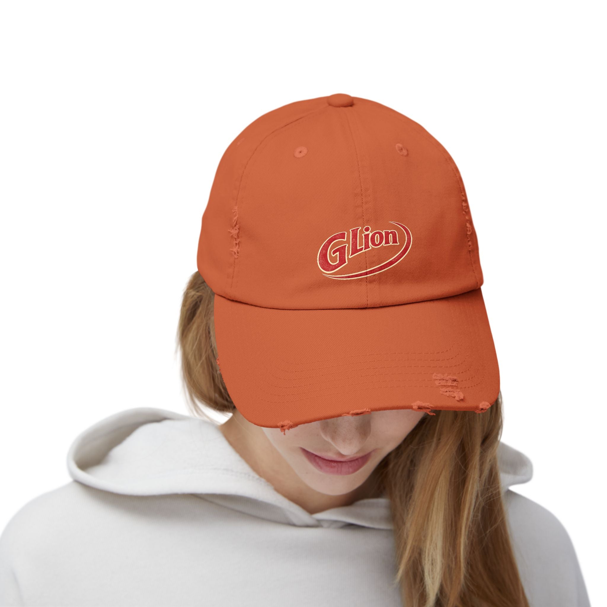 Distressed Dr Pepper Cap — Retro G Lion Logo Baseball Hat