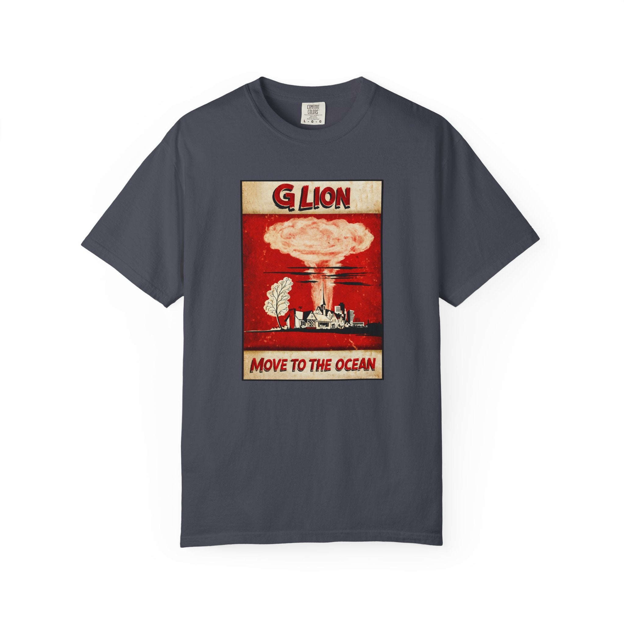 Move to the Ocean T-Shirt — G. Lion Vintage Nuclear Poster Tee